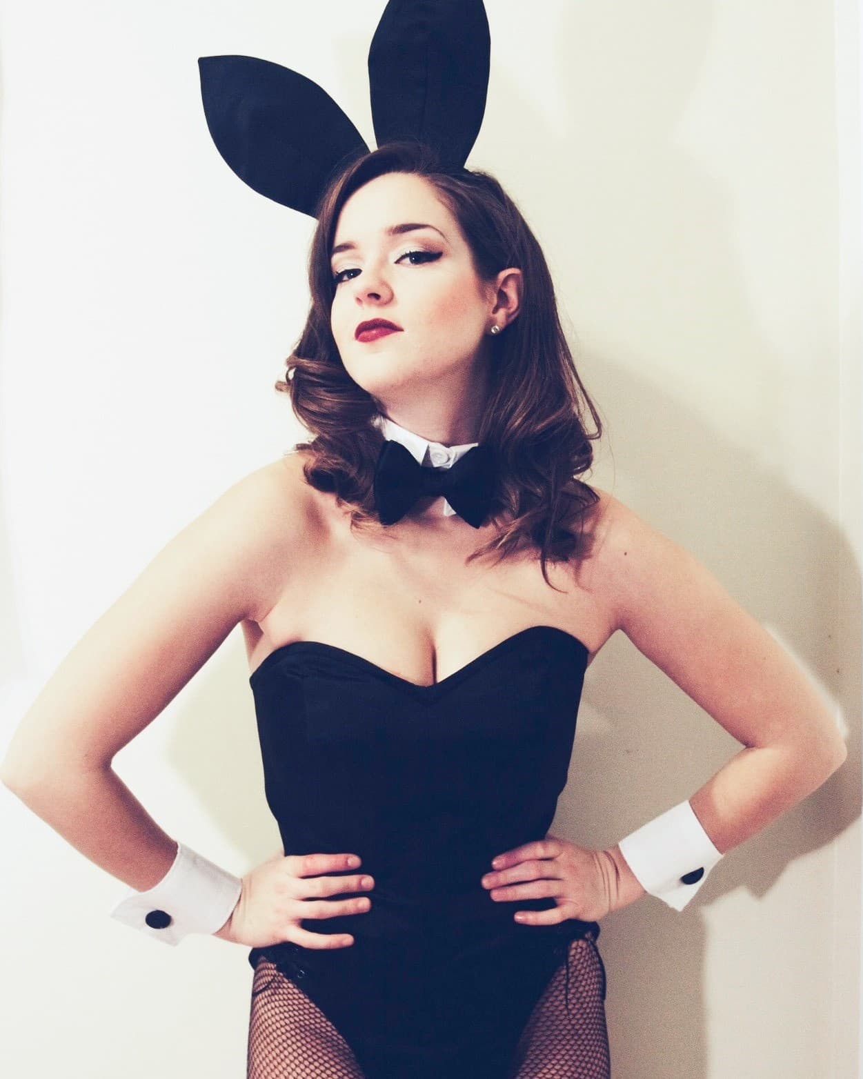 Custom handmade bunny suit by Corset Carriage